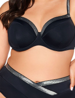 Верх купальника с серебром Ava SK224 U black