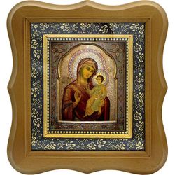 Седмиезерная икона Божьей Матери (Одигитрия) на холсте.