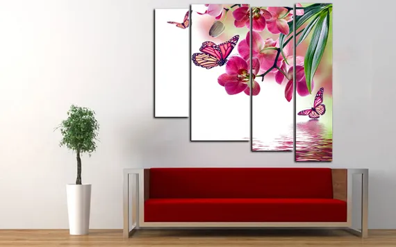 Модульная картина "Дикая Орхидея"