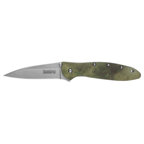Складной нож KERSHAW Leek 1660CAMO c клинком из стали Sandvik™ 14C28N, рукоять алюминий