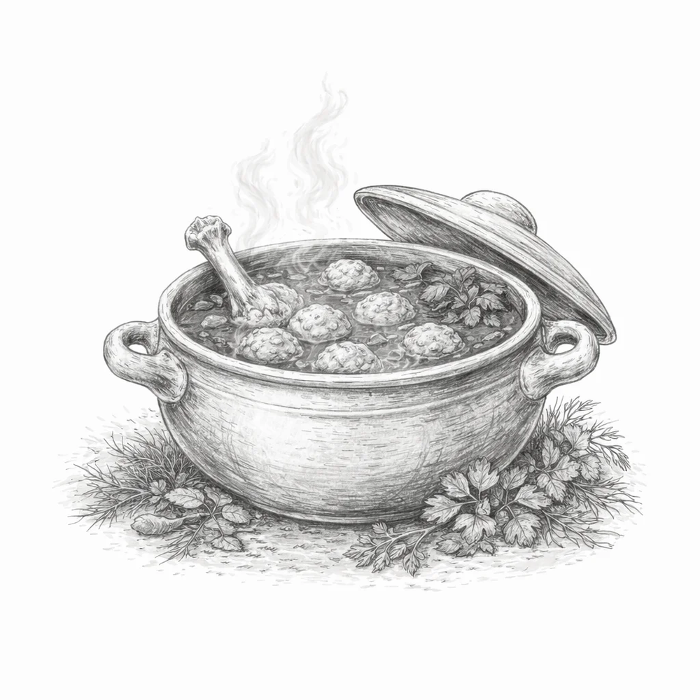 Бульон наваристый