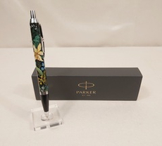 Ручка "Лилии" с ручной росписью Палех