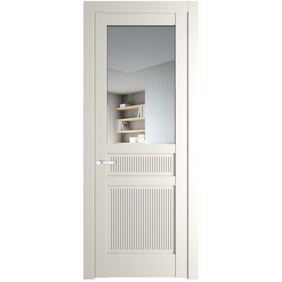 Фото межкомнатной двери эмаль Profil Doors 2.3.2PM перламутр белый стекло прозрачное