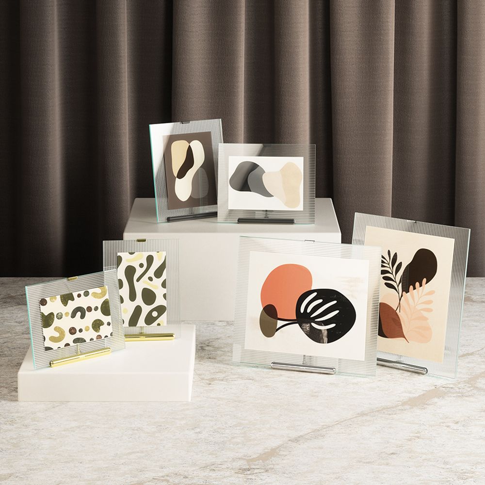 Фоторамка Flute, 26х30 см, хром