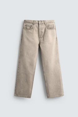 ZARA ДЖИНСЫ STRAIGHT ANKLE FIT ORIGINS, СВЕТЛО-СЕРЫЙ