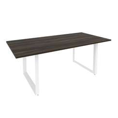 Onix Direct Стол переговорный на О-образном м/к O.MO-PRG-19 Дуб Мали/Металл Белый 1980*980*750