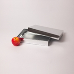 Коробка крышка-дно 30x5x20, серебро, картон глянцевый