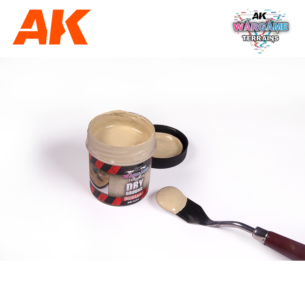 Текстурная паста AK Interactive Terrains Dry Ground 100 ml