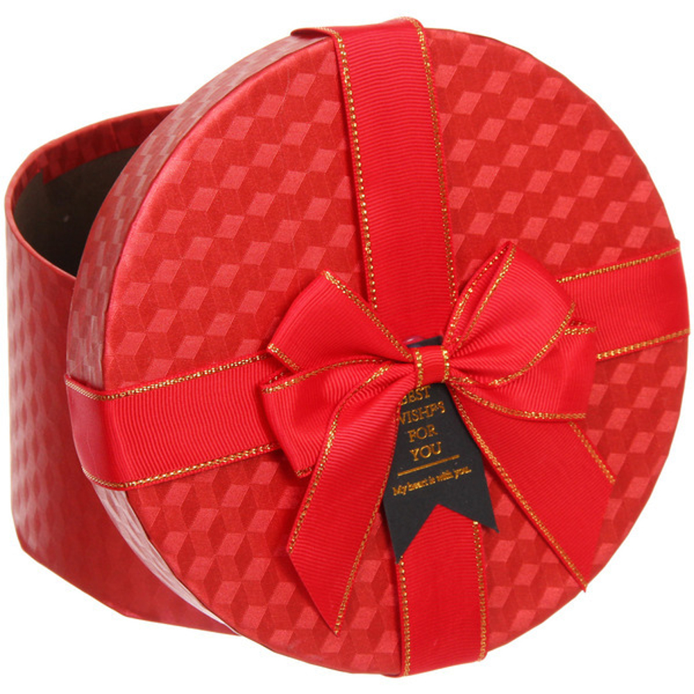 Коробка подарочная «Неожиданный подарок» 17*17*9,5 см, красный