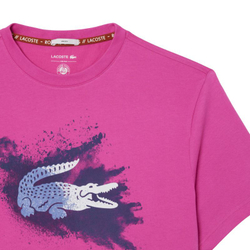 Мужская теннисная футболка Lacoste Roland-Garros Edition Sport - Розовый