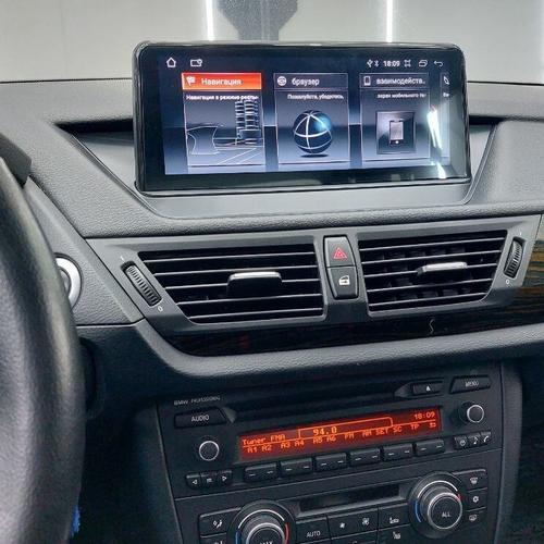 Магнитола для BMW X1 E84 2009-2014 (взамен верхнего бардачка) - RDL-6219 монитор 10.25" на Android 13, Быстрая, CarPlay, 4G SIM-слот, джойстик в комплекте