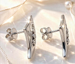 Ювелирные серьги из серебра 925 пробы