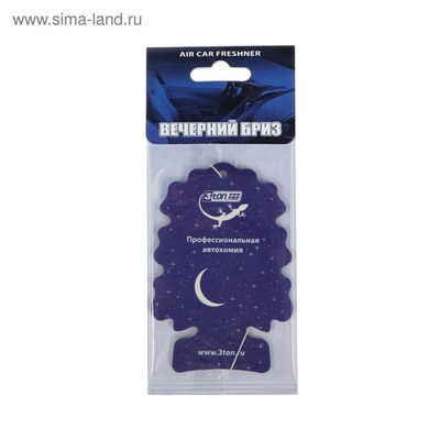 Ароматизатор "3TON" листик (вечерний бриз)