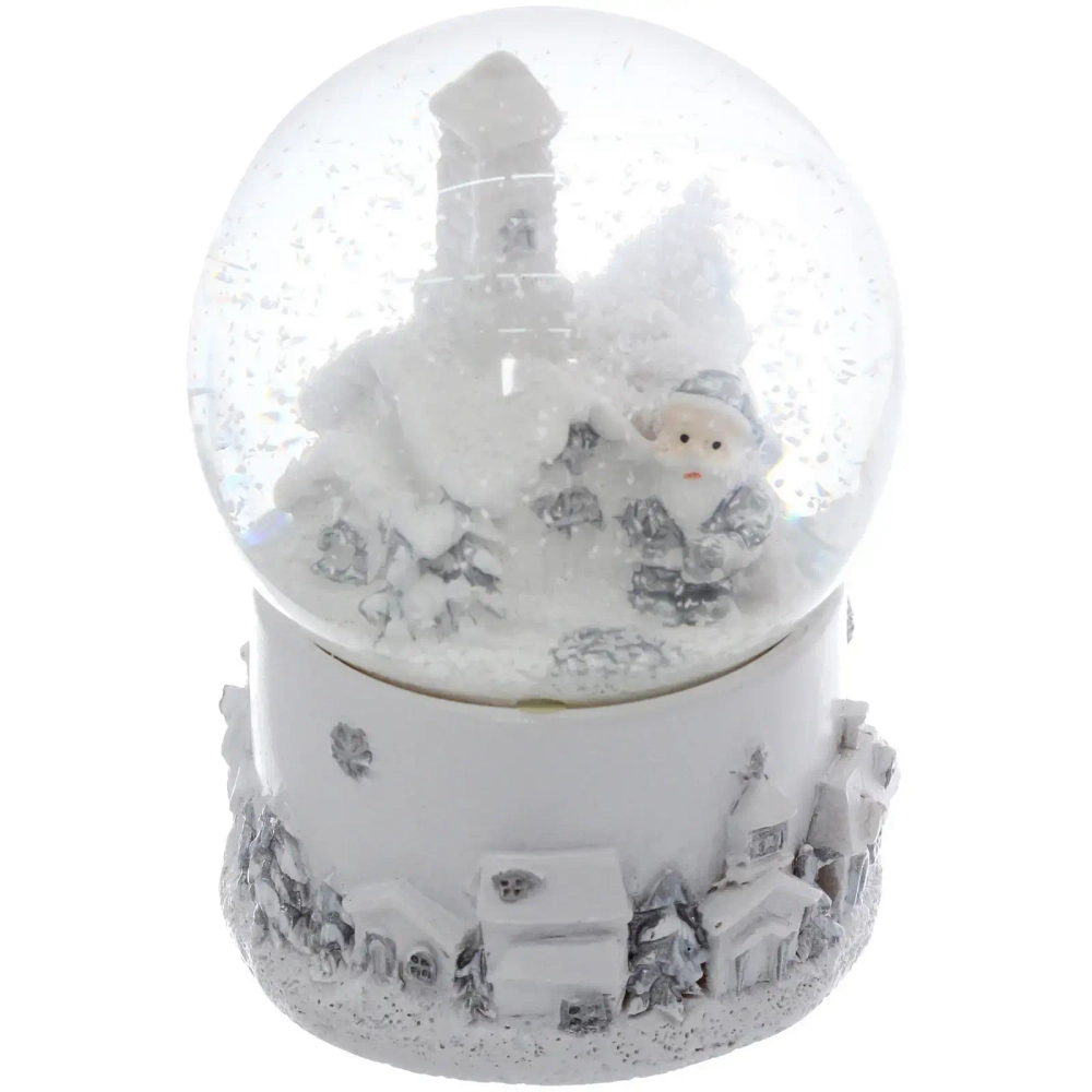 Сувенир Снежный шар «Новогодние пейзажи» 6.5*6.5*10 см (с подсветкой), микс
