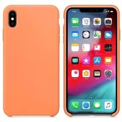 Силиконовый чехол Silicon Case Premium для iPhone Xs (Papaya / Папайя)