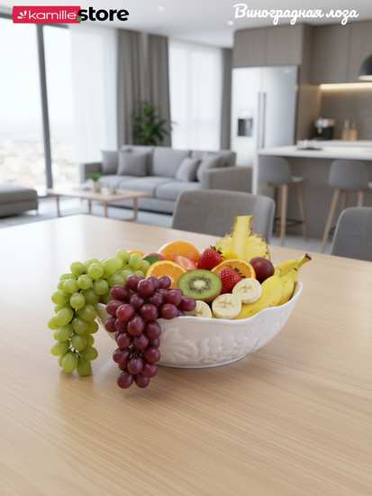 Салатник 27,5х9 см., набор 2 шт., фарфор, коллекция "Виноградная лоза"