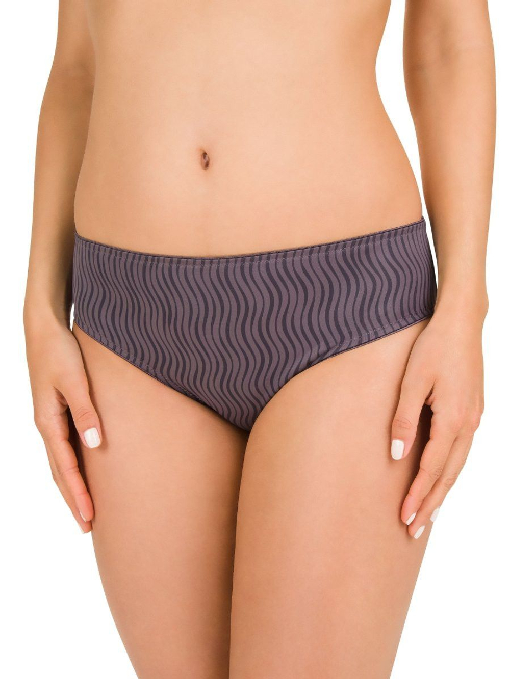 Фиолетовые трусы-слипы с узором в виде волн (Размер: 48) (Цвет: фиолетовый)