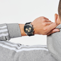 Adidas Originals Wrist Watch Quartz Movement Rubber Strap 44mm Black Dial Unisex 100m Water Resistant