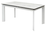 Стол М-City DISAUR Кремона (Cremona) 140 Белый мрамор Глянц (High Gloss Statuario), керамика, Белый