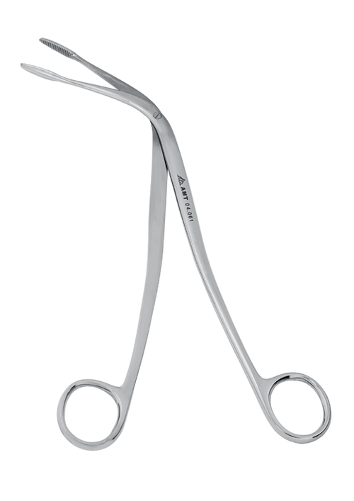 Щипцы гортанные для извлечения инородных тел изогнутые