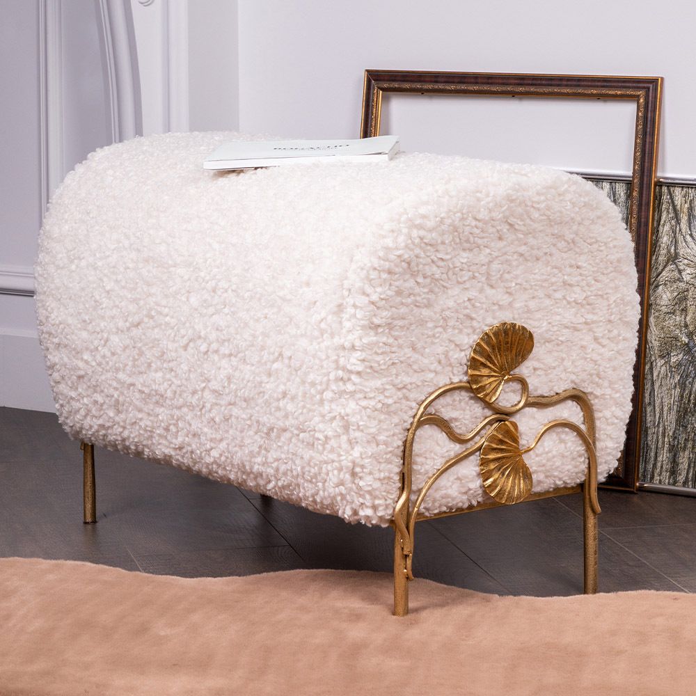 Банкетка Нимфея Какао Бронза