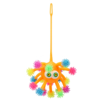 Мякиш волосатик со светом 9 см, 4 цвета, с-30422