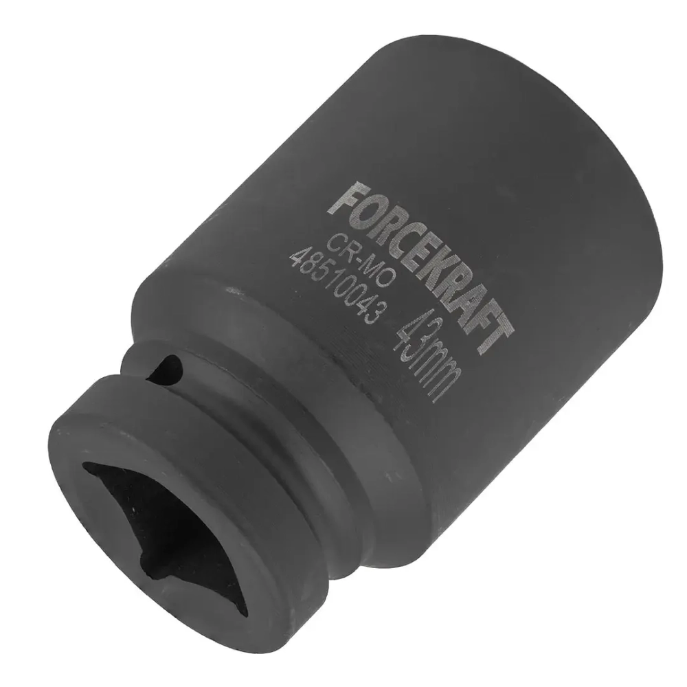 Головка ударная глубокая 1'', 43мм (6гр.) FORCEKRAFT FK-48510043