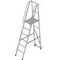 Лестница-платформа фиксированной высоты алюминиевая MEGAL ЛПФВА Н=1.0-3 передвижная