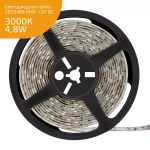 Лента Gauss LED Elementary 2835/60 4.8W 12V 3000K 8mm IP20 (ZIP Bag 5м)  355000105