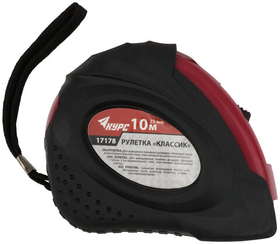 Рулетка прорезиненный корпус "Классик" 10 м x 25 мм 17178 КУРС