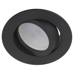 Встраиваемый светильник алюминиевый ЭРА KL86 BK MR16/GU5.3 черный