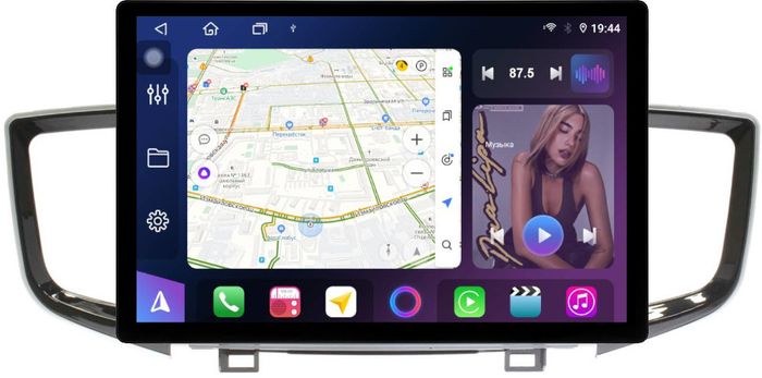 Магнитола для Honda Pilot 3 2015-2023 - FarCar BX877 монитор 13" 2K QLED на Android 13, Быстрая, CarPlay, 4G SIM-слот