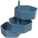 Органайзер для хранения «МАРЦИПАН», цвет морская волна, три отделения, 13.9*20.7*4.7 (упаковка коробка)