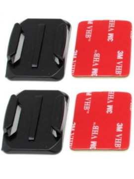 Изогнутая клеящаяся платформа площадка с 3М скотчем для экшн камеры GoPro под защелку на шлем (набор 2шт)