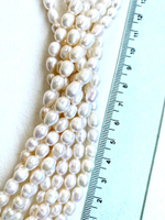 26527-79 Жемчуг натуральный "рис" 7*9мм, 35см