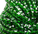 БВ022НН3 Хрустальные бусины квадратные, цвет: темно-зеленый, размер 3 мм, кол-во: 63-65 шт.