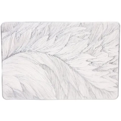 Салфетка на стол 30*45 см «Листья» серебро