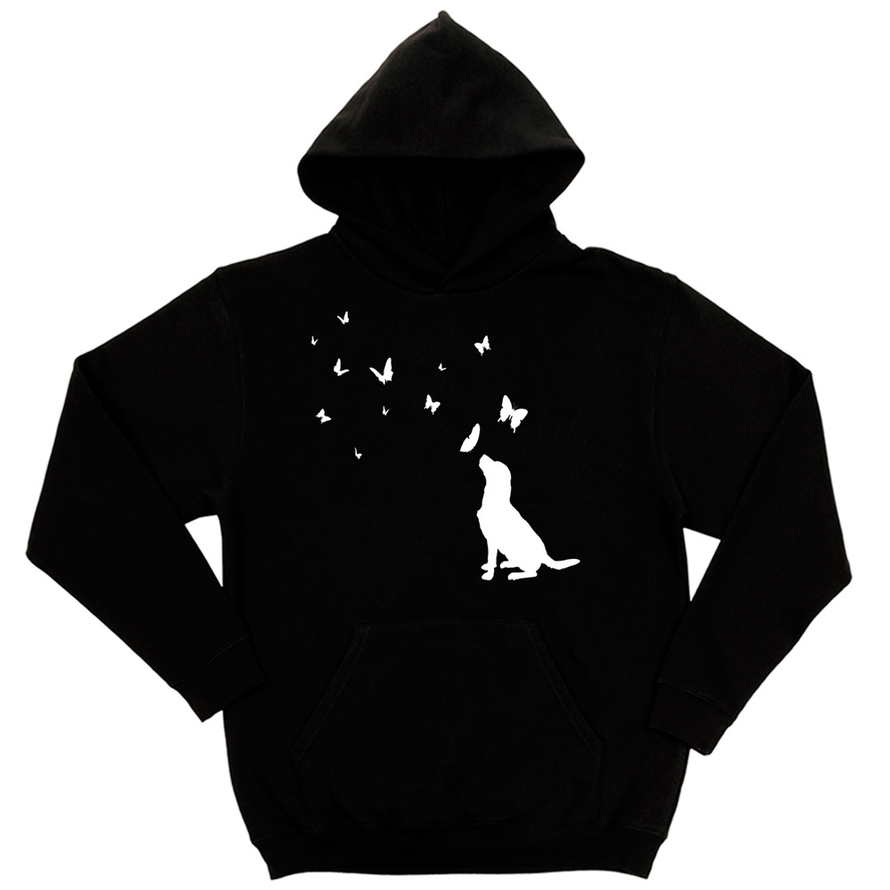 Толстовка "Ретривер и бабочки"