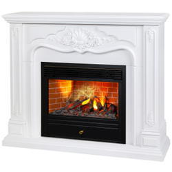 Электрокамин RealFlame Victoria 26 WT белый с очагом 3D Novara