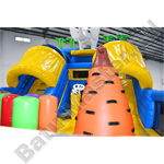 Коммерческий надувной батут "Слоник со скалодромом 2"