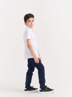 Рубашка с коротким рукавом "Белая" для мальчика 7+
