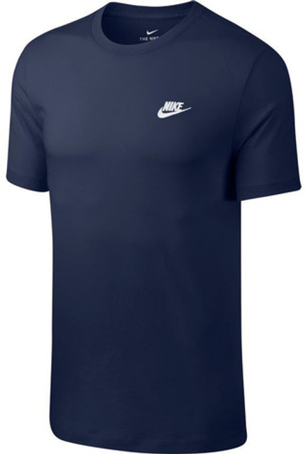 Мужская теннисная футболка Nike NSW Club Tee M - midnight navy/white