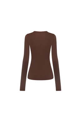 Лонгслив из модала GRACE Шоколад