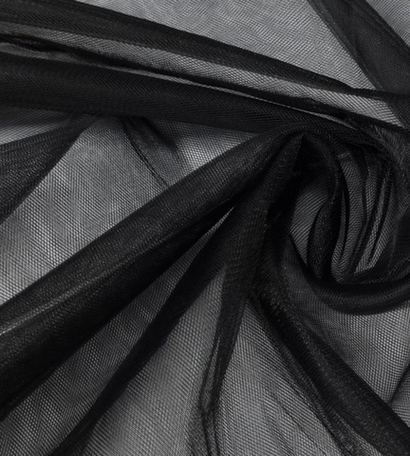 Фатин черный, SOFT