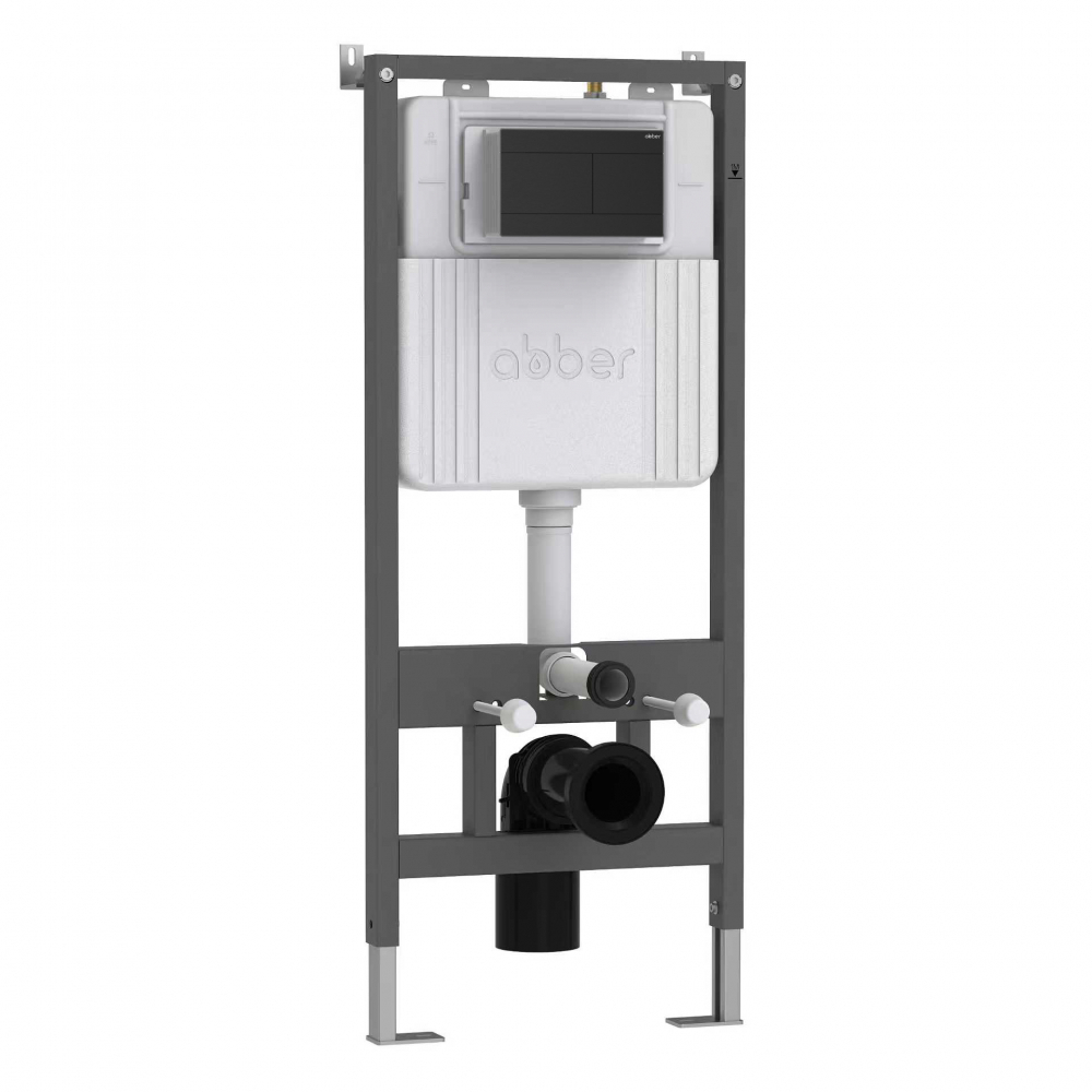 Кнопка смыва ABBER AC0127MB черная матовая