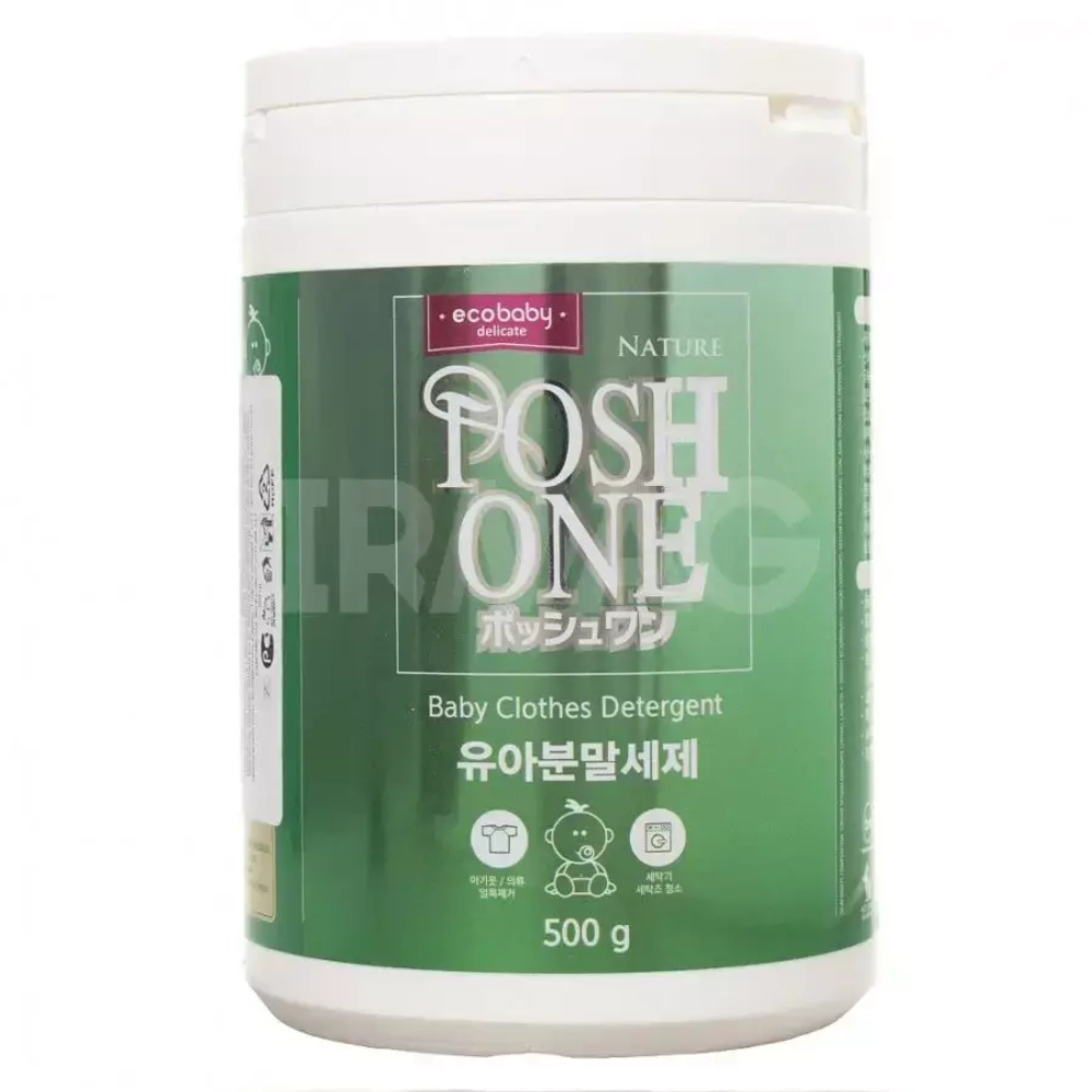 Posh One Стиральный порошок д/детской одежды и деликатных тканей Ecobaby 500гр*12
