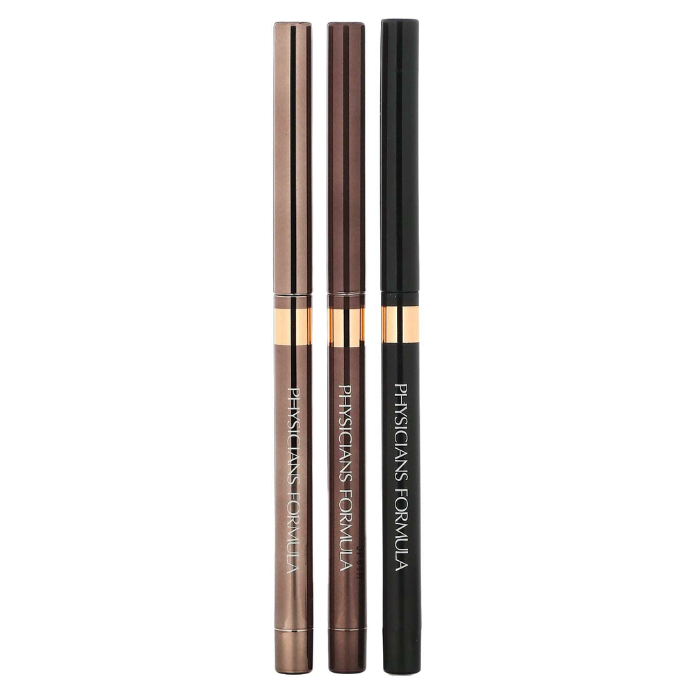 Physicians Formula, мерцающие полоски, трио тональных подводок для глаз, нюдовый, 0,85 г (0,03 унции)