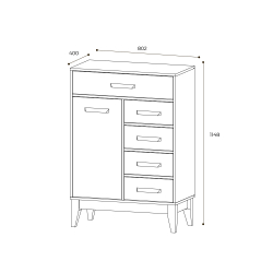 Комод КМ-13 Скандика