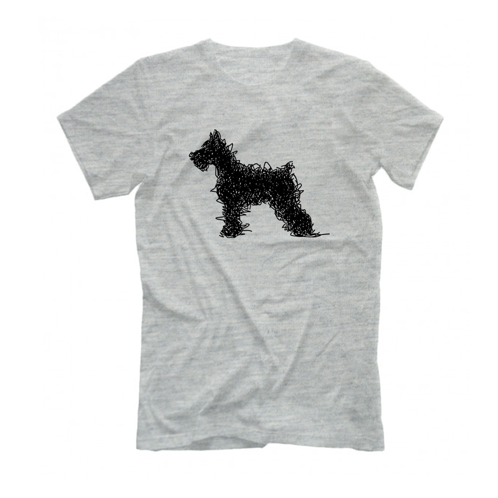 Футболка "Шнауцер - штрихи"