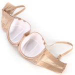 Бюстгальтер-балконет с гладкими чашками без отделки (Размер: 75H) (Цвет: телесный)